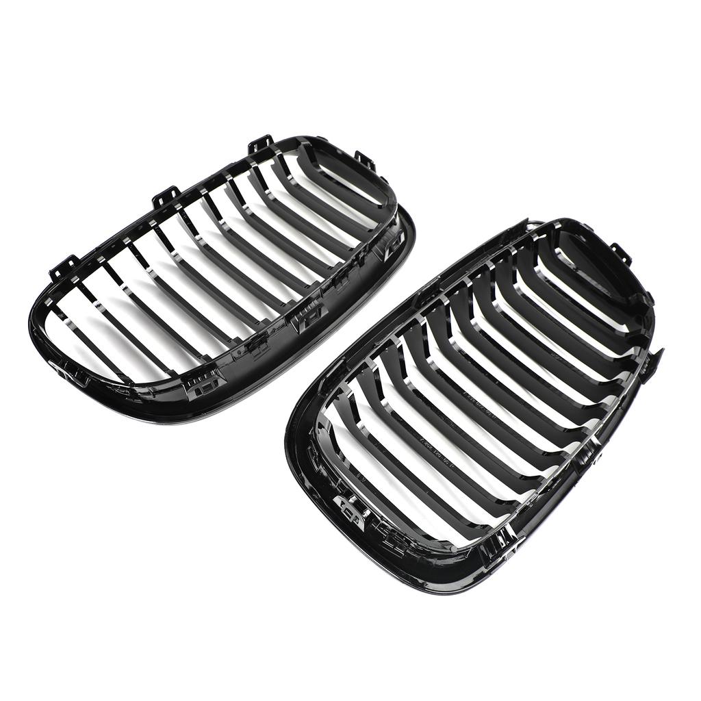2PCS Front Bumper Kidney Grill Grille Fit BMW 1 Series F20 F21 2012-2014