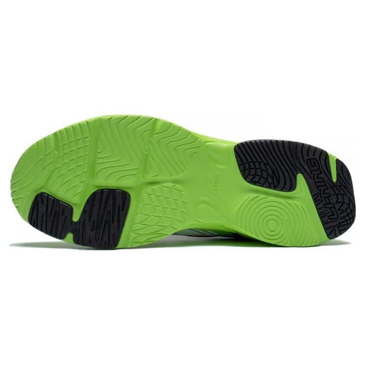 New LiNing Abrasion Resistant Breathable Low Top Running Shoes Men's Green Blue White ARXT009-1