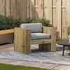 Garden Armchair 79 X 60 X 62 Cm Pressure Treated Pine Wood