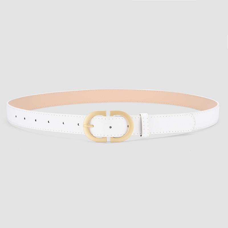 Trendy Minimalist Women's Pu Leather Belt Unique Fashionable Color Options Available