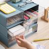 Transparent Multi-Grid Desk Organizer & Cosmetic Storage Drawer