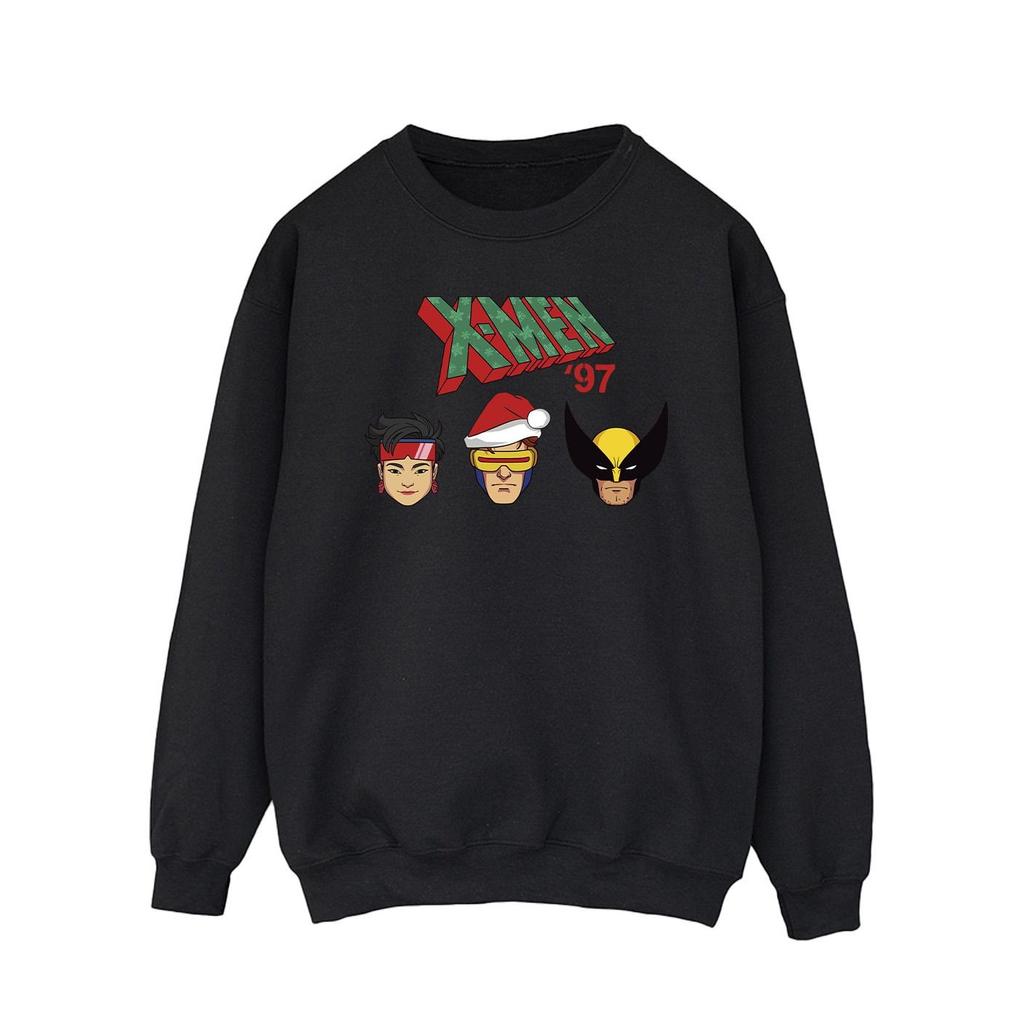 X-Men Herren Kopf Weihnachts-Sweatshirt