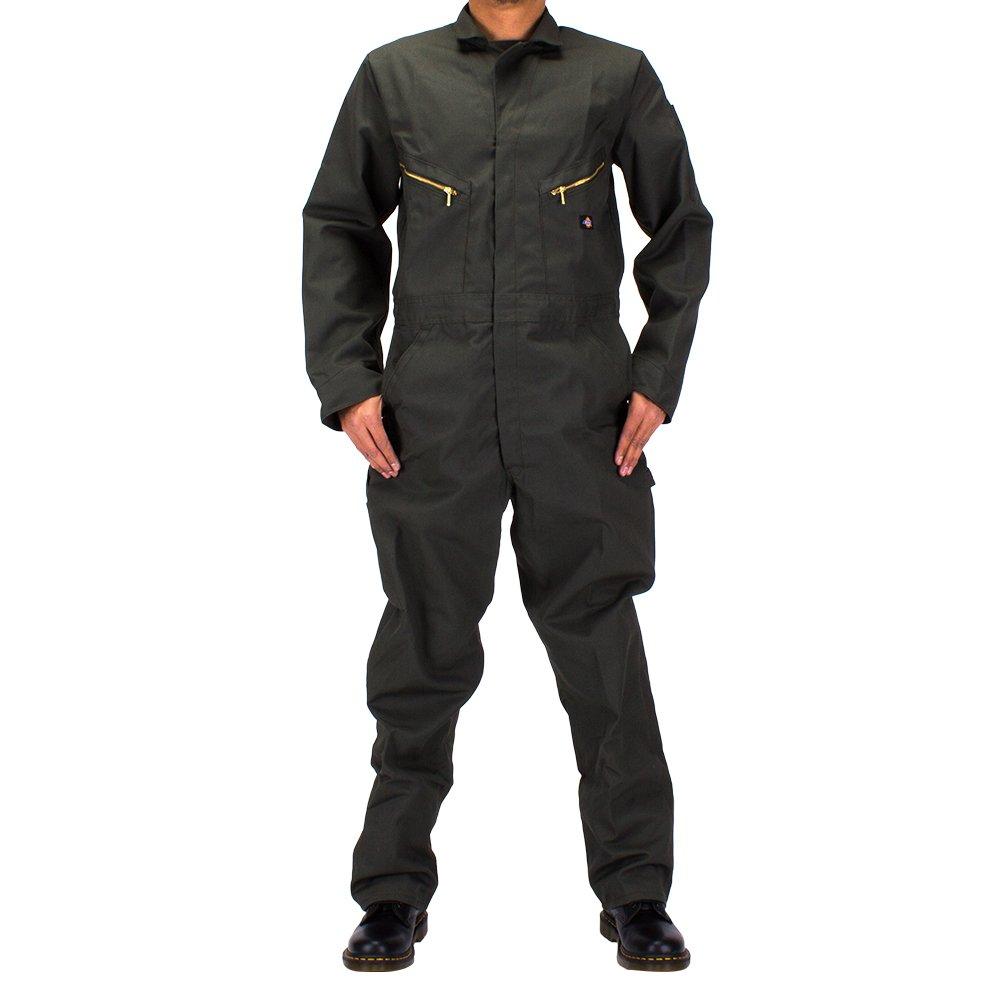 Dickies Deluxe Blended Coverall 48799, Men's Long Sleeve Workwear, Olive Green (OG) [Parallel Import]