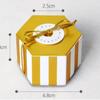 Mini Lovely Gold Round Polka Dot Gold Striped Paper Candy Boxes For Baby Shower gift box Birthday Wedding Party Favor Box