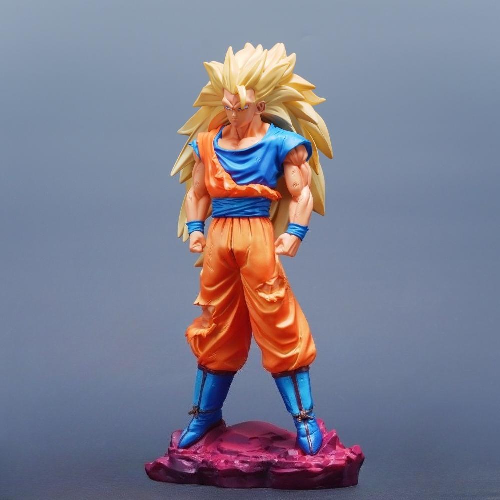 29cm/11.42in Anime Dragon Ball Figure Super Saiyan Goku Action Figures Pvc Statue Desktop Ornamen Collection Model Toys Gifts 3 Round Sensory