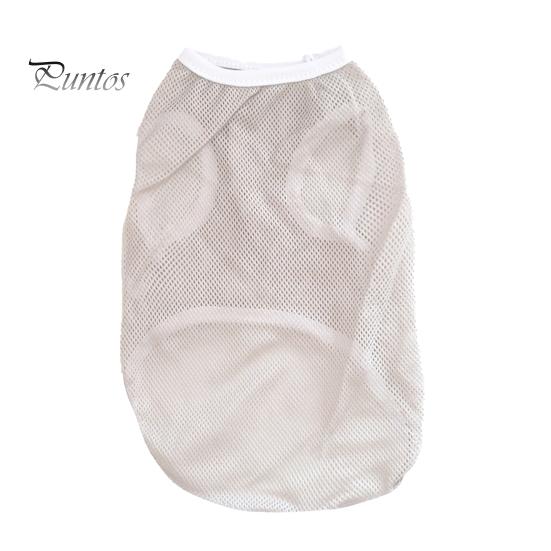 

Жилет для домашних животных, дышащий сетчатый жилет для собак, однотонный, удобная рубашка для кошек, мягкая летняя одежда для домашних животных, товары для домашних животных M серый