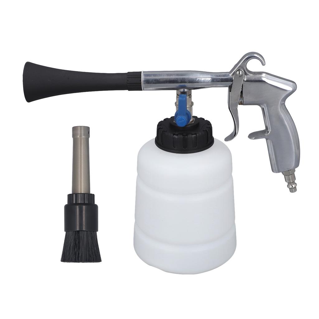 Car Interior Cleaning Gun High Pressure Spraying Blowing Auto Detailing Wash Gun with Brush Nozzle