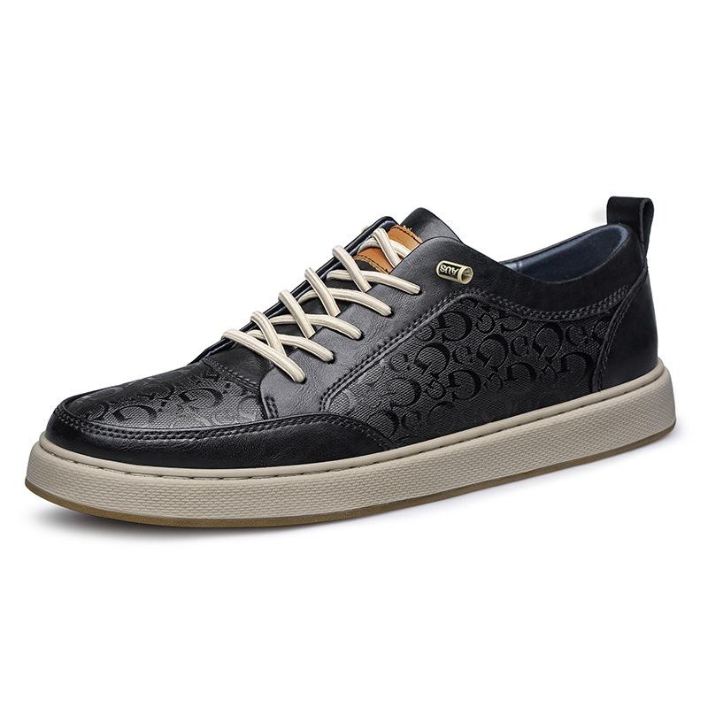 Spring Casual Board Shoes Men's Trendy Shoes Little White Shoes Fashionable Versatile Handsome Driving Shoes Soft-soled Sports Shoes