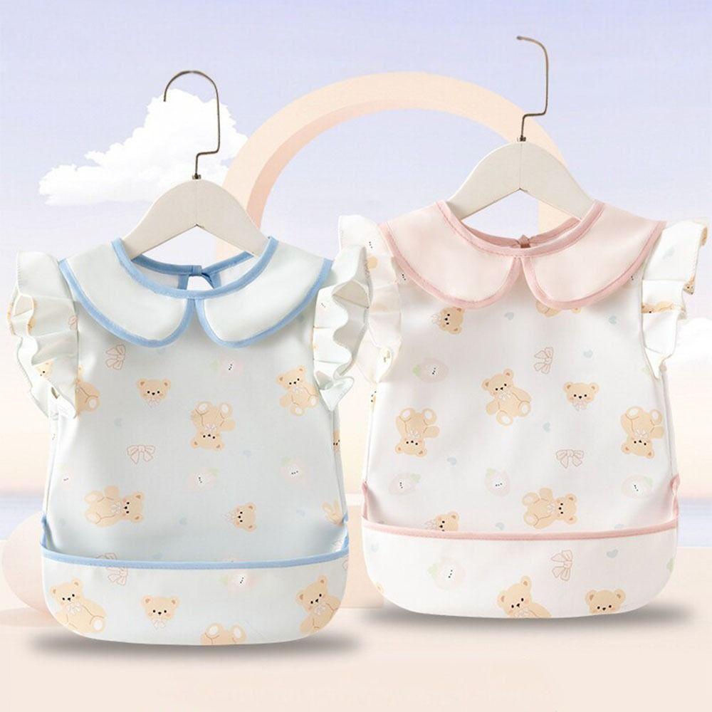 Soft Baby Feeding Bib Waterproof Baby's Meal Bib Easy Clean Toddlers Feeding Apron Infant Dining