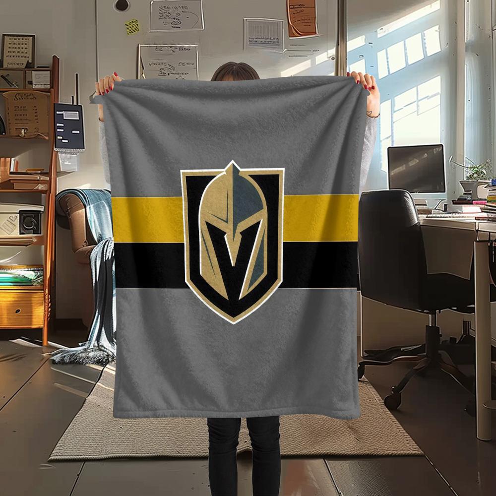 Vegas Golden Knights2 Flannel Blanket, High quality Comfortable for All Seasons, Home Decor, Warmth and Comfort