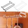 Wine Glass Rack Cup Iron Stemware Holder for Restaurant Cabinet Kitchen Black