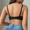 34-40BC Soutien-gorge Transparent à Lacets Intégraux Soutien-gorge Push Up Lingerie Brassière Femme Fine Armature Bralette