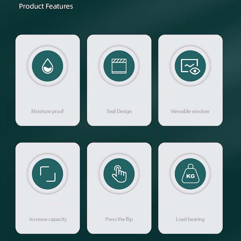 Large Capacity 5KG Rice Bucket With Measuring Cup Rice Sealed Jar Cereals Dispenser Dry Food