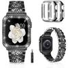 Case+Strap for Apple Watch 49mm 46mm 42mm 45mm 44mm 40mm Smart Watch Diamond Cover for iWatch Series 11 10 Ultra 9 8 7 6 5 4 SE