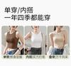 Spring and summer new short cross breasted tank top, base vest, casual and simple sleeveless top, can be worn on the inside or outside