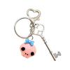 Eye Keychain Charm Colorful Alloy Key Rings Portable Key Holder Key Accessory Bag Pendant for Couples and Students