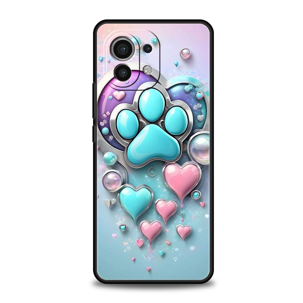 Og Paw Print Aesthetics Phone Case Cover for Xiaomi Mi 17 15 14 13 12 11 Ultra 15T 14T 13T 12T 11T Pro Lite 5G Soft TPU Shell