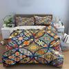 Colorful Geometric Mandala Bedding Set Bedding Set (1 Duvet Cover, 2 Pillowcases, Duvet Not Included)