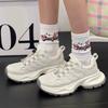 Super Explosion 2025 Spring New Thick-soled Heightening Dad Shoes Women's Versatile Mesh Sports Shoes Casual Breathable Run