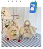Japanese Cute Avocado Rabbit Plush Handbag - Soft Crossbody Bag for Girls