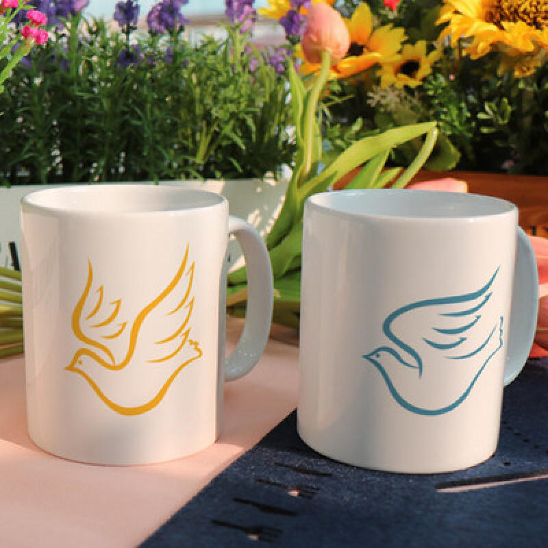cf977-Design Mug 2p-Beautifully colored pigeon