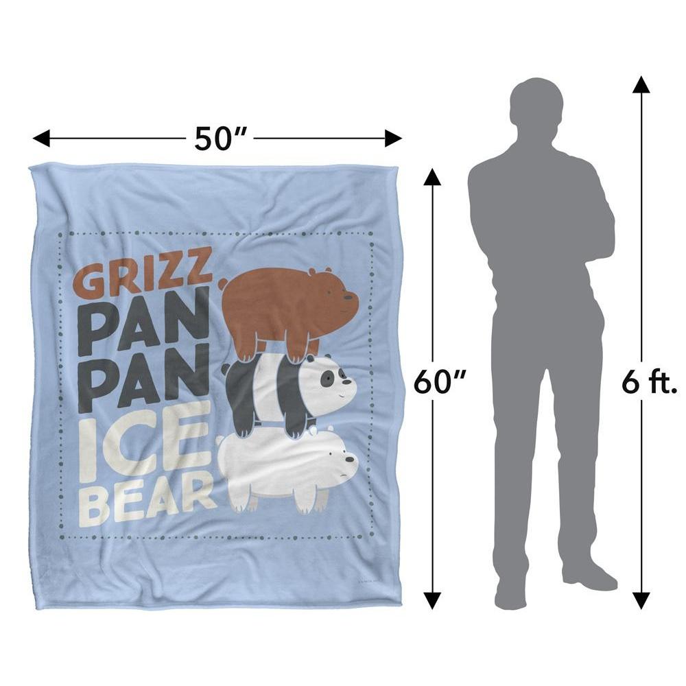 We Bare Bears Silky Grizz Supersoft Blanket