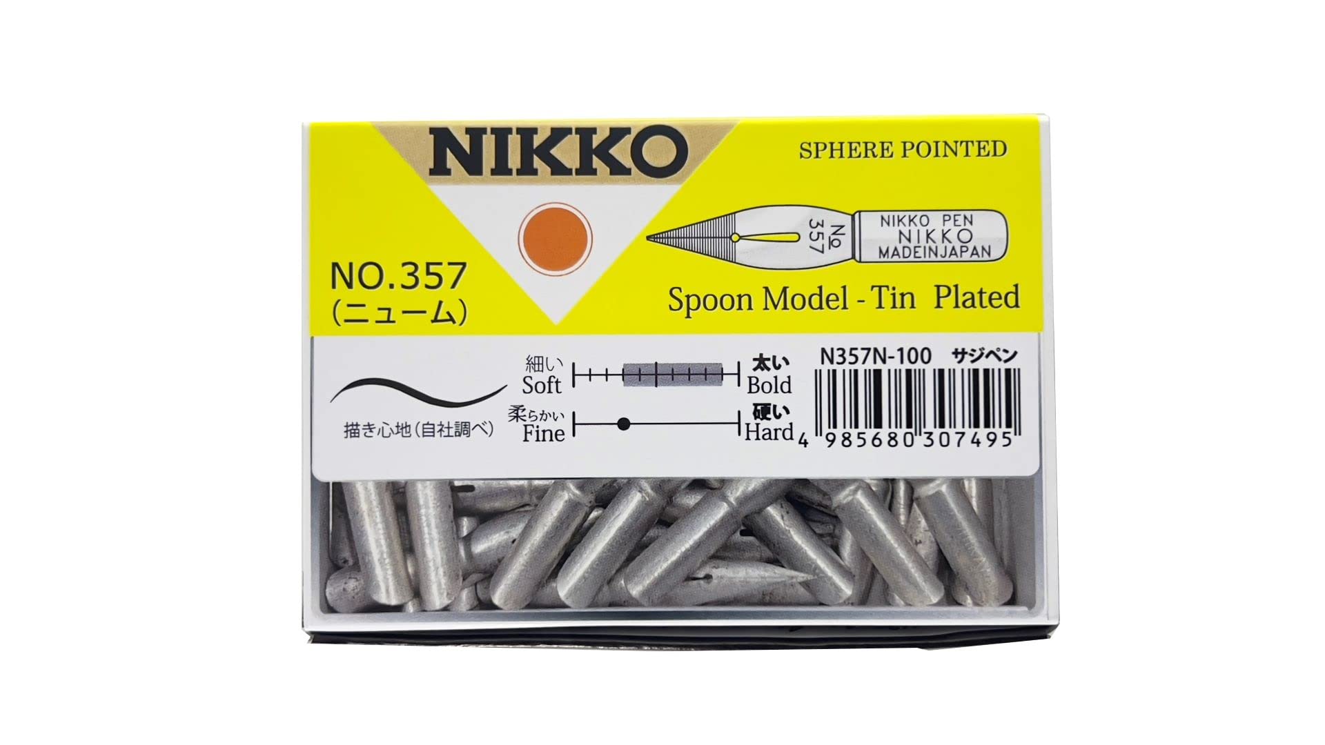 

Nikko pen tip N357 Saginium 100 pieces N357N100 серебряный