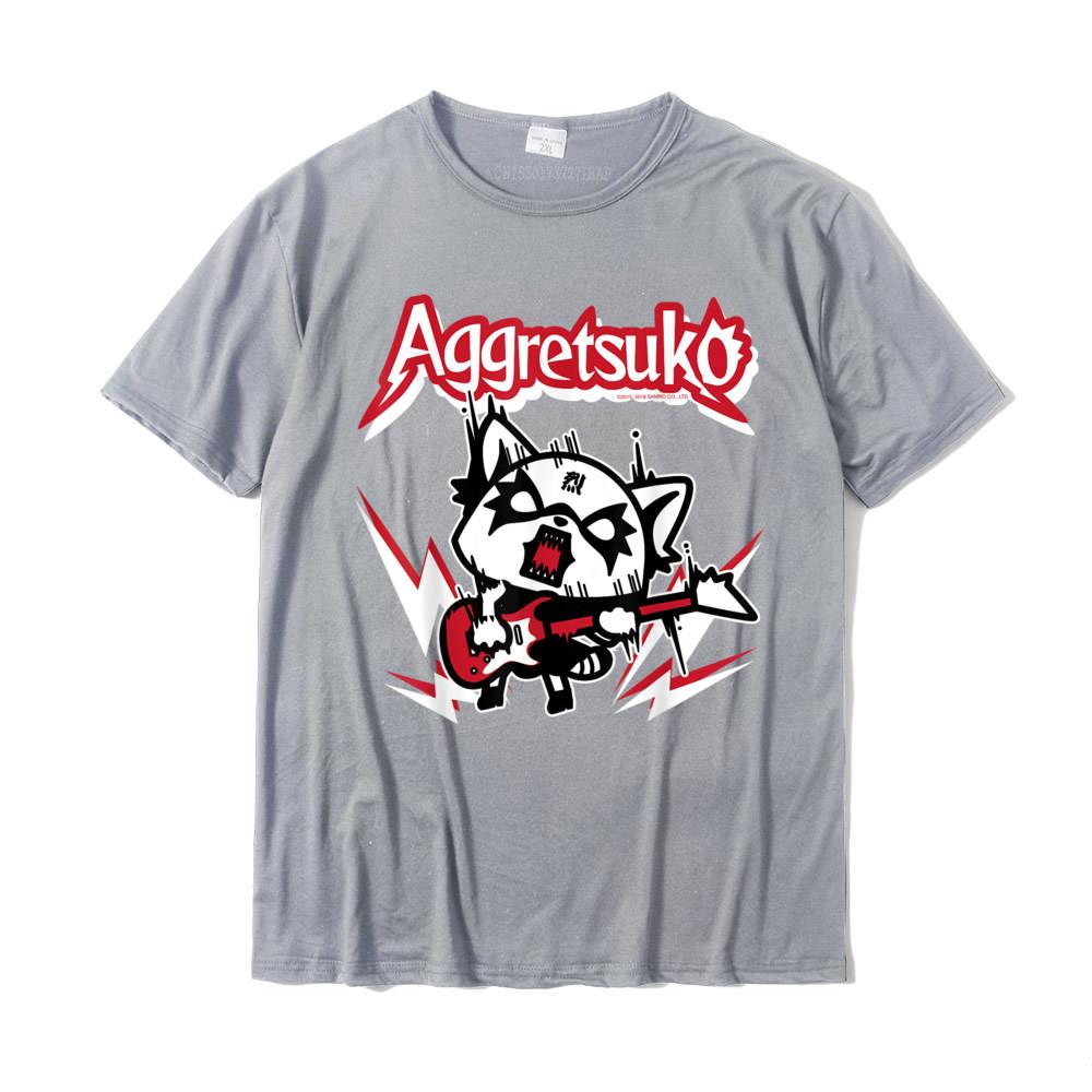 Aggretsuko Rocker Rage Tee Shirt Casual Custom Tops T Shirt New Design Cotton Unisex Top TShirts Plus Size