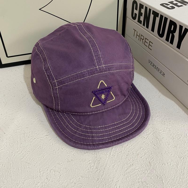JYL TS DIY Five-panel Cap Unisex Couple Embroidered Casual Sun Protection Hat Cotton