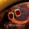 Retro fashion oil-dripping earrings niche temperament medieval style earrings personality high-end pearl earrings