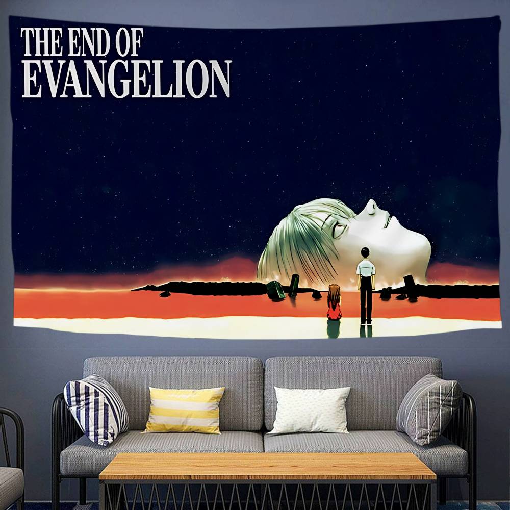 

EEvangelion Anime Tapestry Hanging Tarot Hippie Wall Rugs Dorm Wall Hanging Sheets 74x94cm(29x37in)