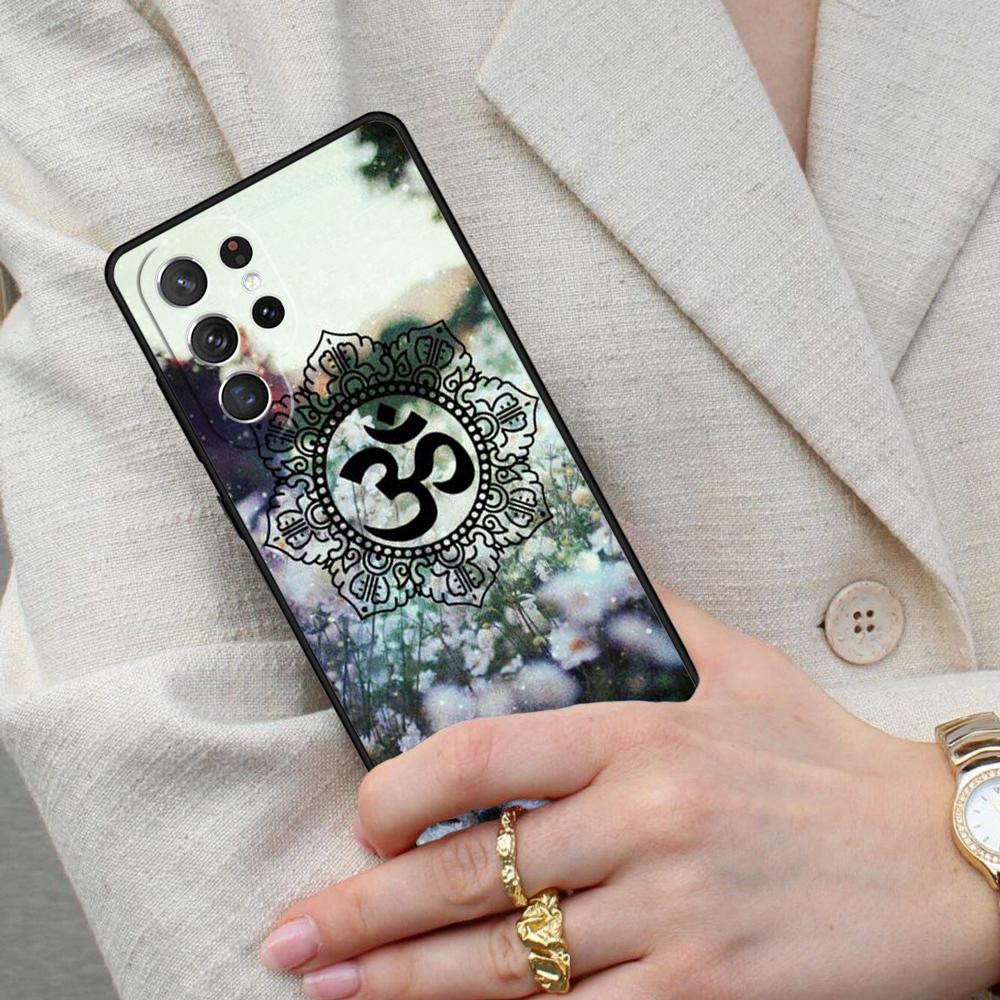 Aum Om Namaste Symbol Zen Yoga SOFT Cell Phone Case for Samsung Galaxy S26 Ultra S25 S24 S23 S22 S21 S20 Note10 Cover