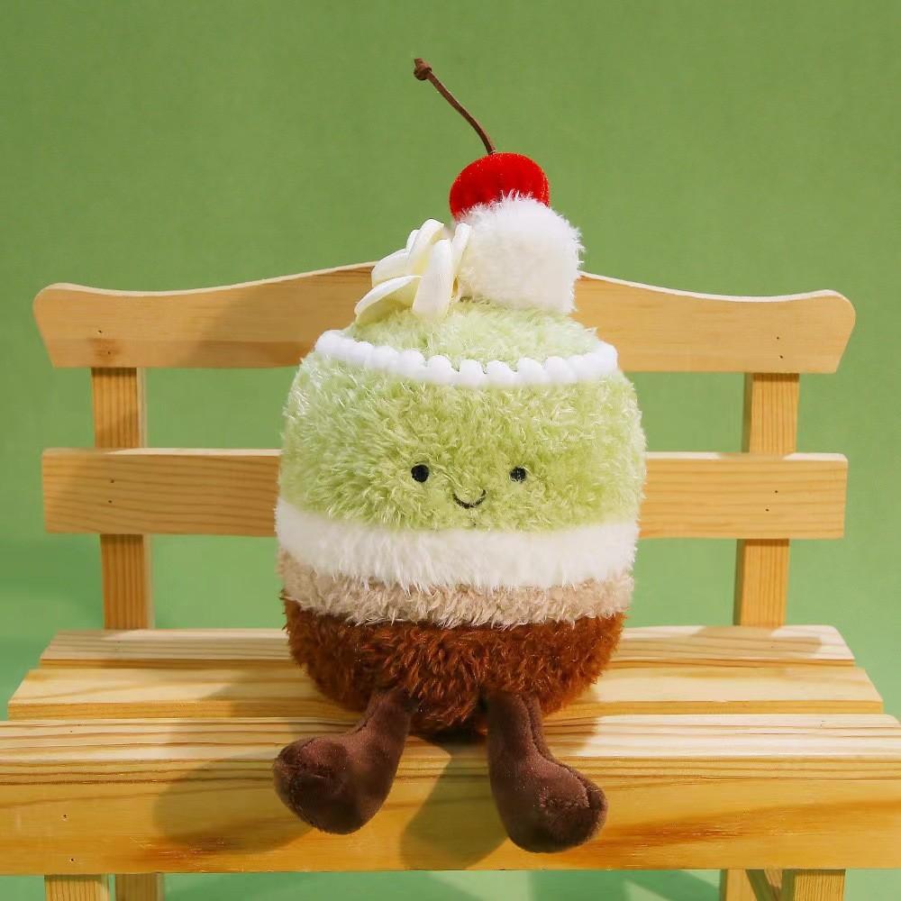Plush Cake Toy Gift For Girlfriend And Friends With Polyester Fiber Softness