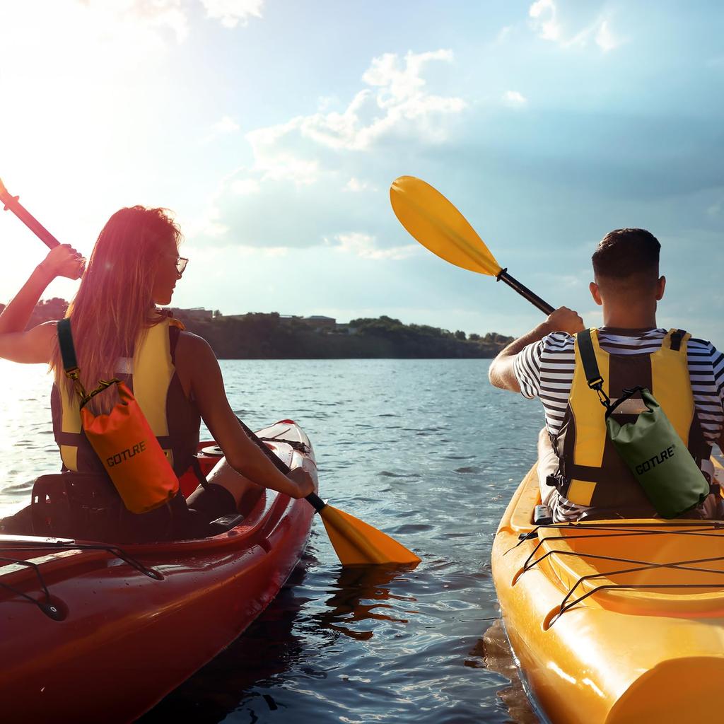 Goture 2L Worek Wodoszczelny Niebieski Torba na Basen Wodoszczelna Torba Nowy Materiał Wodoszczelna Torba Torba do Zapobiegania Katastrofom Lekka Wędkarska Podróż Morska Siłownia