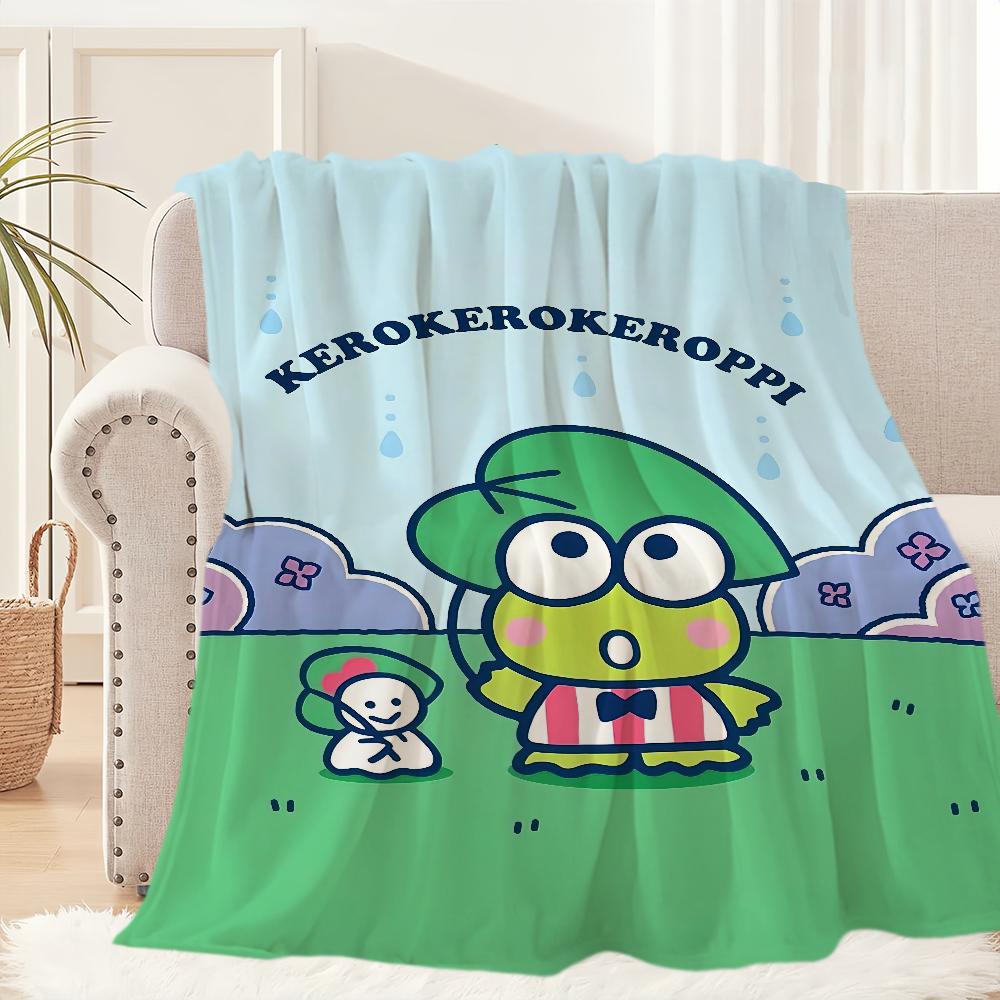 

Милый лягушонок K-Kero K-Kero K-Keroppi Плед Плюшевый для сна Диван Коврик для гостиной Теплый Офис Спальня День рождения Дом Путешествия Детские подарки 30x40in