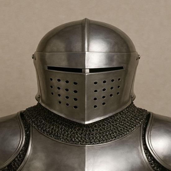 Tragbarer Mittelalterlicher Ritter Rüstungsanzug 22 Gauge Stahl, Cosplay LARP