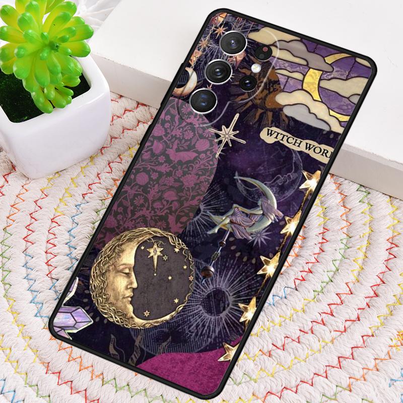 Dark Academia Celestial Collage Phone Case for Samsung Galaxy Note 10 Pro S26 Ultra S23 S24 FE S25 S21 S22 PLUS Shockproof Cove