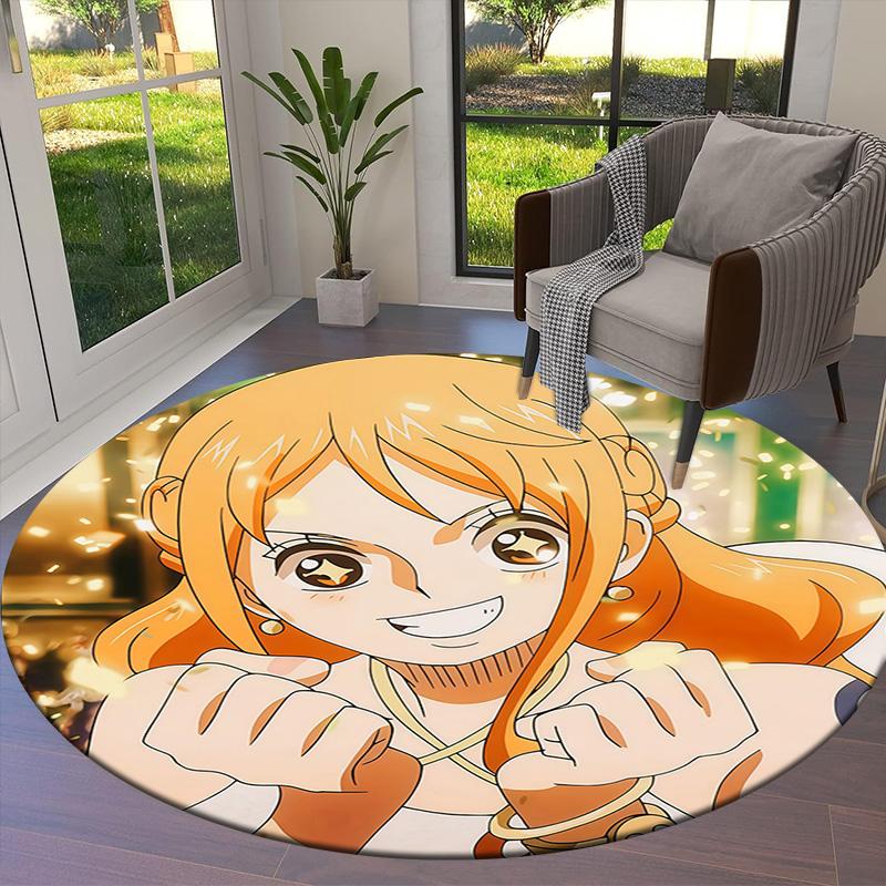 Nami Round Area Rug Carpet Rug For Living Room Bedroom Sofa Playroom Decor Nonslip Floor Mat