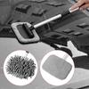 Aluminum Long Handle Brush with Replace Pad Windshield Window Cleaner Brush Multi-Purpose Glass Cleaning Brush Kit Cleaning Tool