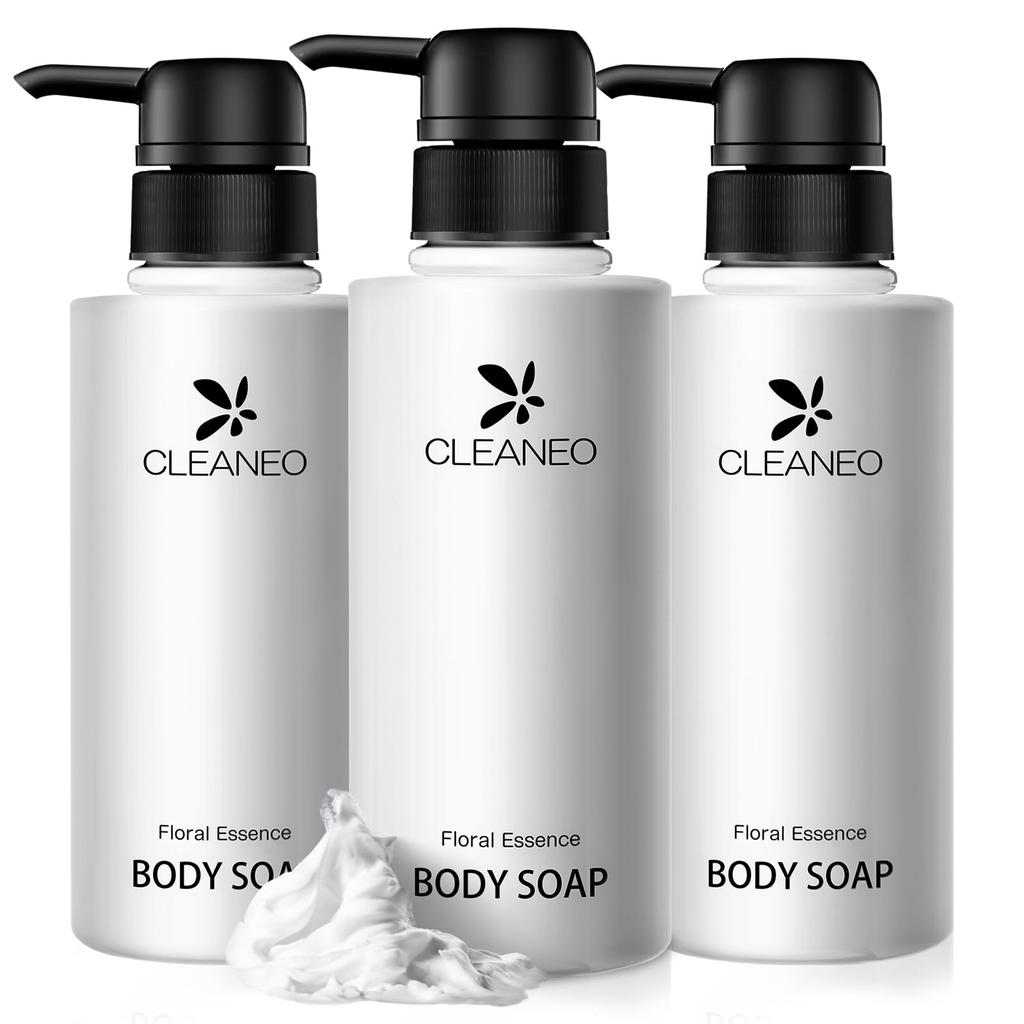 CLEANEO Odor Control Clearneo Body Soap 300mL x 3 Odor Body Back Acne Men's Quasi-Drug Deodorant, Bottles, Control, Odor,
