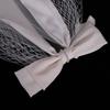 Ribbon Bowknot Long Tulle Marriage Bridal Veil with Fix Hair Clip for Marriage Wedding Celebration Party Accessories