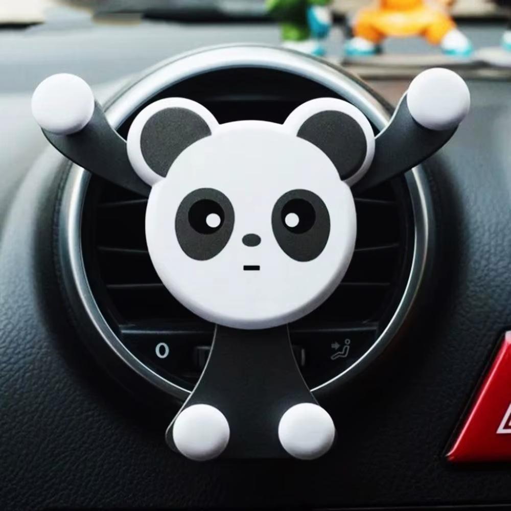 Universal car panda car phone holder all mobile phones GPS can be placed car interior car accessories cute holder car tools