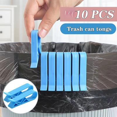 10pcs Creative Garbage Barrel Clip Holder Garbage Bag Anti Slip Clip Divider Side Clip Home Supplies
