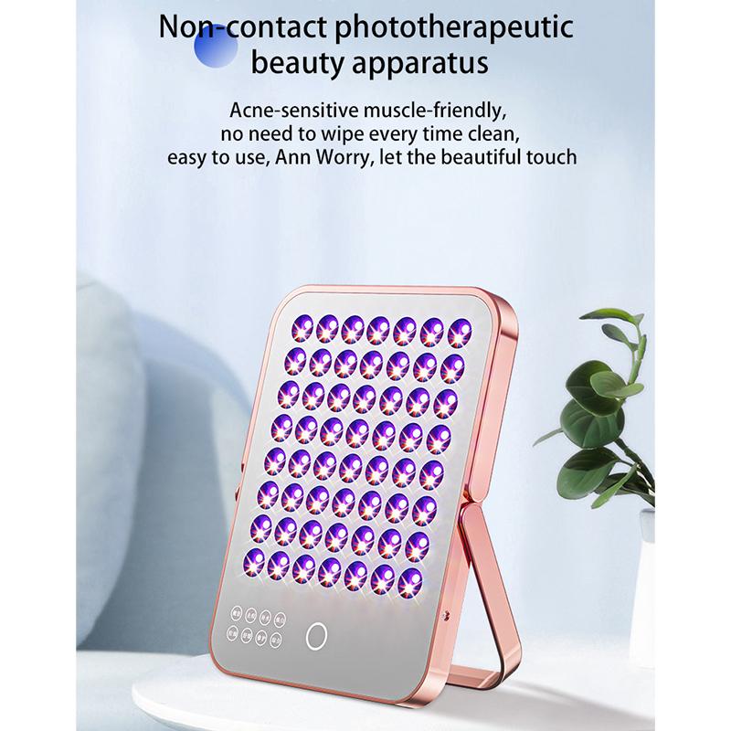 Multifunksjonell Lysrekke Skjønnhetsinstrument Husholdnings Ansiktsbleking Foton Hudskjønnhetsinstrument Sminkespeil