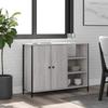 VidaXL Buffet Sonoma Grey 100x33x75 Cm Engineered Wood 835552