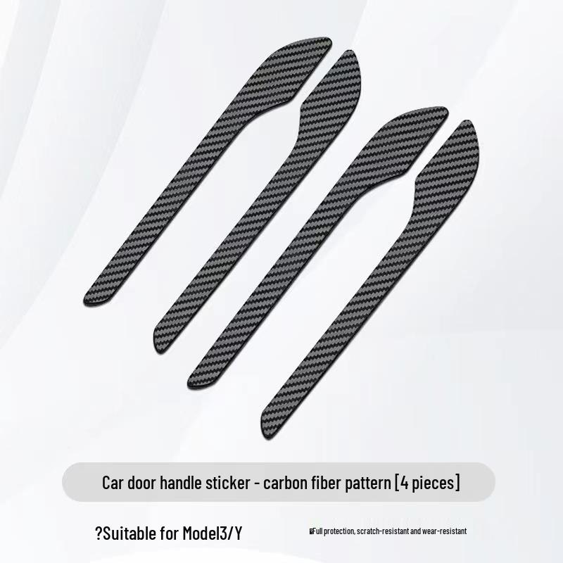 Tesla Model Y/3 Console TPU Protective Sticker - Transparent/Carbon Fiber/Wood Grain