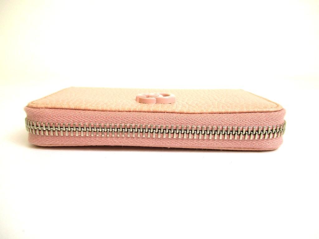 Authentic  GUCCI GG Marmont Light Pink Leather Coin Purse #b023 Open Box