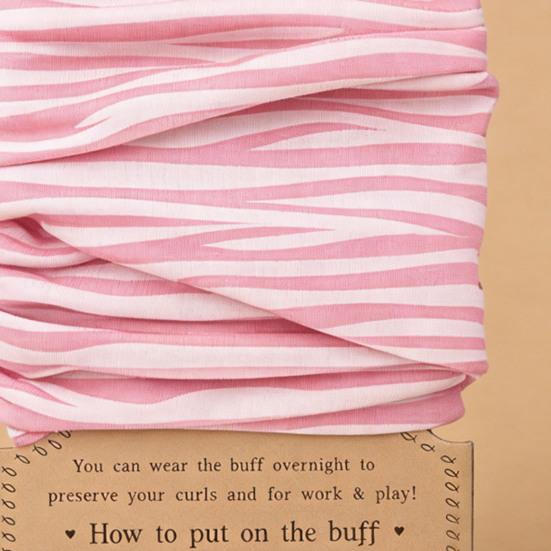 Lockiges Ananas-Stirnband Rosa Blumenmuster Weiches Atmungsaktives Haarband Schlafen Training Anti-Knoten Haare