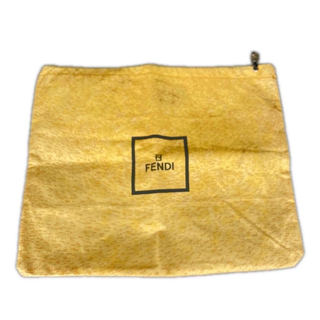 Fendi Zucca Handbag Black Women Used