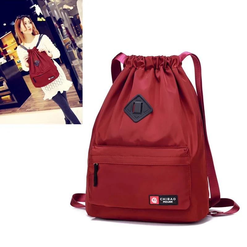 Bag Summer Waterproof Gym Bag Sports Bag Travel Drawstring Bag Outdoor Bag Backpack for Training Swimming Fitness Bags Softback